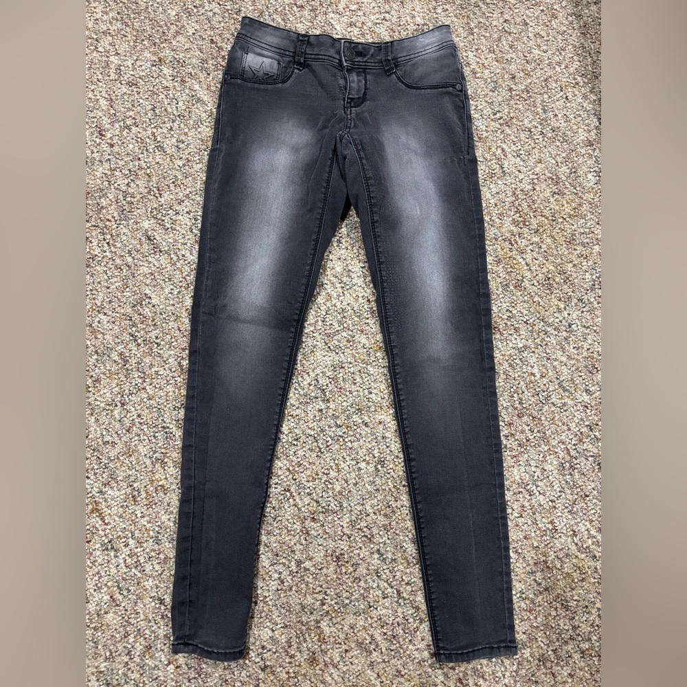 People's Liberation Charcoal Black Alternative Rock Star Skinny Jeans